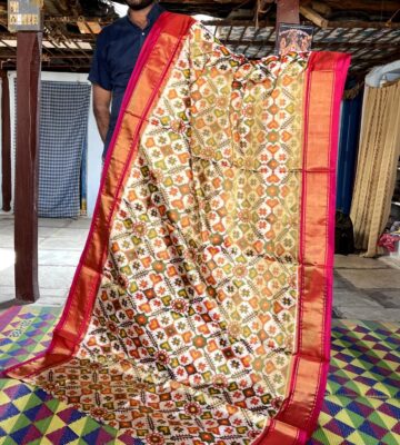 Pure Ikkath Tissue Sarees With Blouse (1)