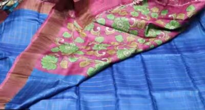 Exclusive Pure Tussar Silk With Kalamkari Blouse (44)
