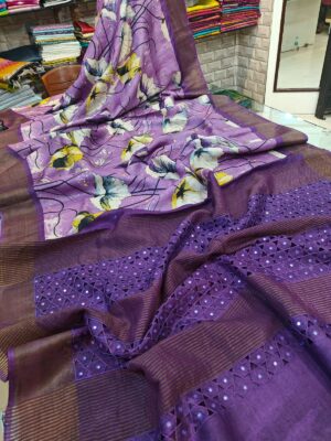Premium Quality With Cut Work On Tussar (3)