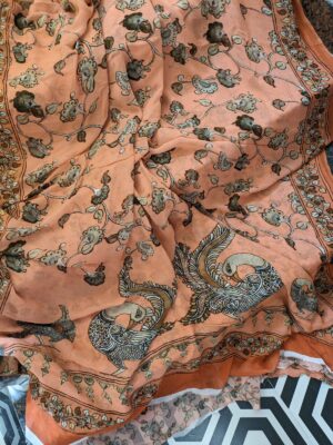 Pure Chiffon Sarees With Floral Rints (1)