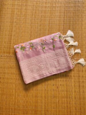 Pure Organza Silk With Jaal Work (1)