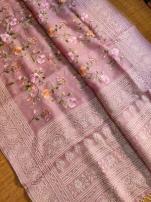 Pure Organza Silk With Jaal Work (13)