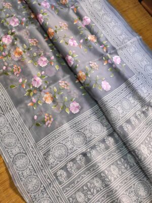 Pure Organza Silk With Jaal Work (18)