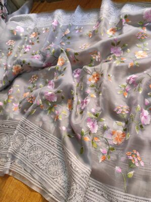 Pure Organza Silk With Jaal Work (19)