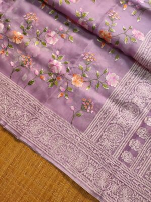 Pure Organza Silk With Jaal Work (2)