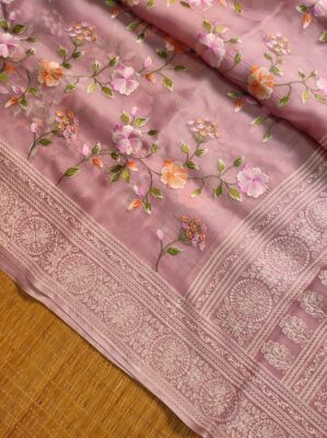 Pure Organza Silk With Jaal Work (28)