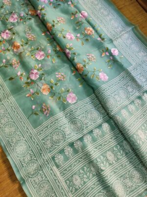 Pure Organza Silk With Jaal Work (4)