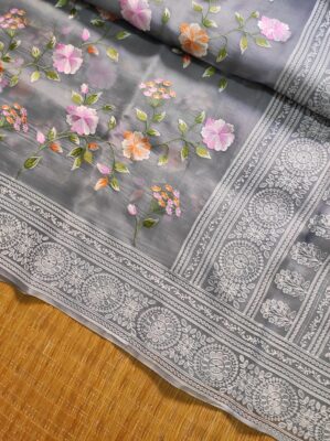 Pure Organza Silk With Jaal Work (5)