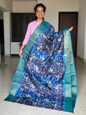 Pure Tussar Silk With Blouse. (17)
