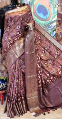 Banaras Munga Silk Sarees With Blouse (10)
