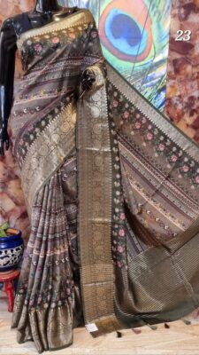 Banaras Munga Silk Sarees With Blouse (3)
