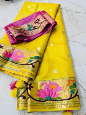 Elegant Pure Desi Tussar Silk Sarees (13)