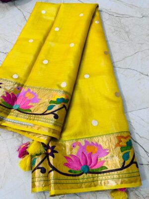 Elegant Pure Desi Tussar Silk Sarees (20)
