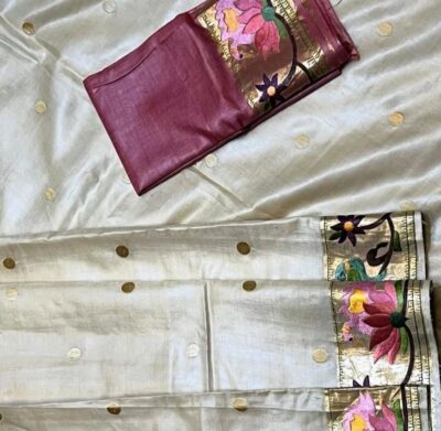 Elegant Pure Desi Tussar Silk Sarees (7)