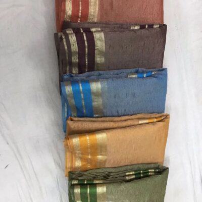Handloom Banaras Pure Tissue Crush Sarees (12)