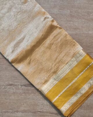 Handloom Banaras Pure Tissue Crush Sarees (3)
