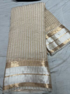 Handloom Banaras Stripes Sarees (1)