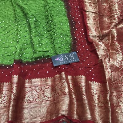 Light Weight Bandini Silk Sarees With Blouse (11)