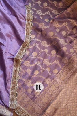 Pure Banarasi Silk With Pearl Work Sarees (10)