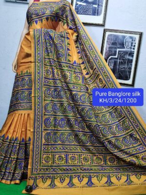 Pure Banglori Silk Kantha Stitch Sarees (16)