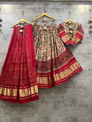 Pure Gajji Silk Lehangas Sets (24)