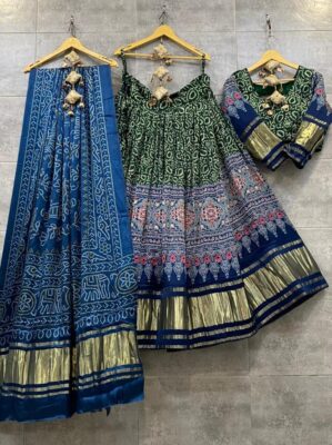 Pure Gajji Silk Lehangas Sets (8)