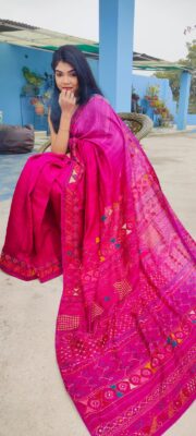 Pure Matka Silk Sarees With Blouse (2)