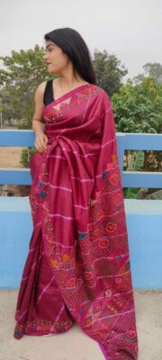 Pure Matka Silk Sarees With Blouse (22)