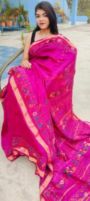 Pure Matka Silk Sarees With Blouse (6)