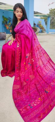 Pure Matka Silk Sarees With Blouse (8)