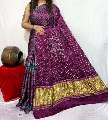 Pure Modal Silk Bandini Sarees (13)