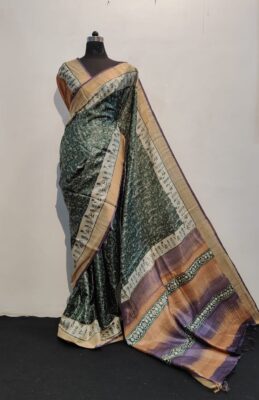 Pure Tussar Silk Printed Sarees With Price (10)