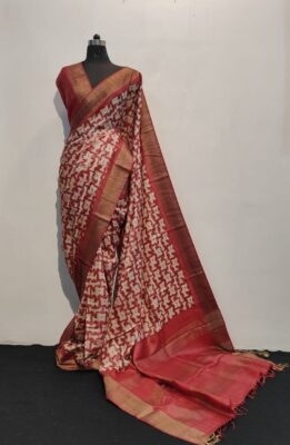 Pure Tussar Silk Printed Sarees With Price (23)