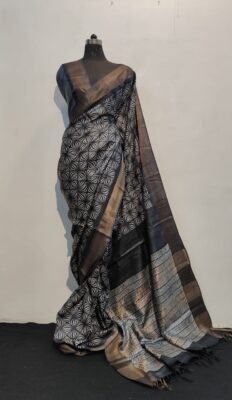 Pure Tussar Silk Printed Sarees With Price (5)