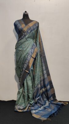 Pure Tussar Silk Printed Sarees With Price (8)