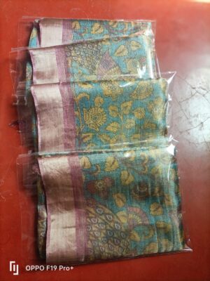 Pure Tussar Tissue Printed Sarees (7)