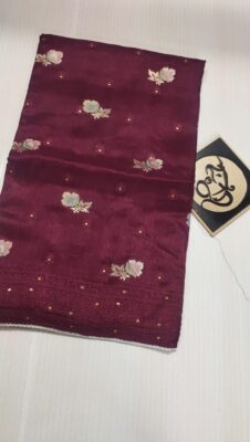 Pure Tussar With Embroidary Work (10)