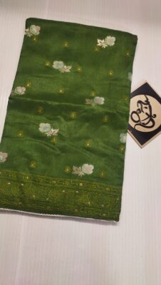 Pure Tussar With Embroidary Work (24)