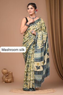 Latest Mashroom Dola Silk Sarees (11)