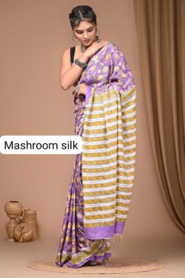 Latest Mashroom Dola Silk Sarees (18)