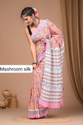 Latest Mashroom Dola Silk Sarees (3)