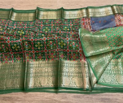 Pure Handloom Organza Silk Printed Sarees (5)