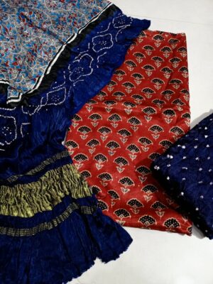 Ajakh Printed Modal Silk Dresses (7)