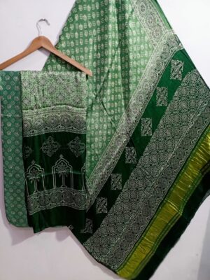 Ajrakh Printed Modal Silk 3 Piece Dresses (30)