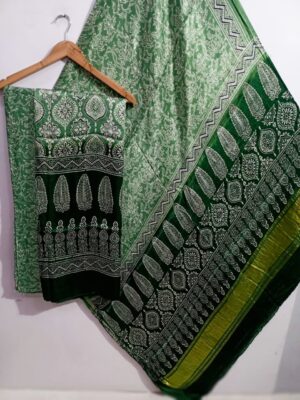 Ajrakh Printed Modal Silk 3 Piece Dresses (6)