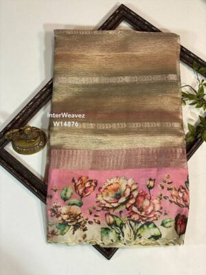 Crushed Tissue Sarees With3d Dye (14)
