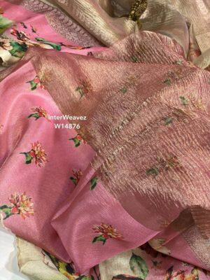 Crushed Tissue Sarees With3d Dye (7)