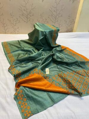 Exclusive Desi Tussar Embroidary Sarees With Price (12)
