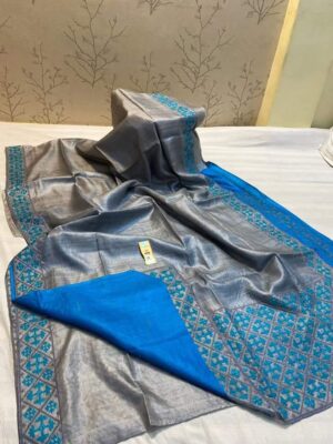 Exclusive Desi Tussar Embroidary Sarees With Price (3)