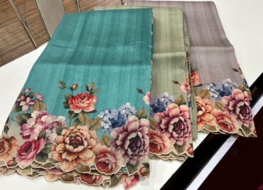 Exclusive Paper Silk Sarees With Blouse (2)